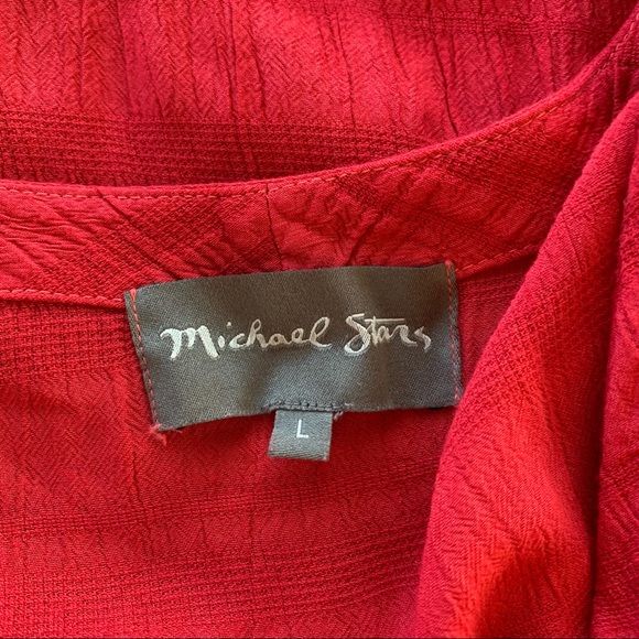 Michael Stars Plisse Flutter-Sleeve Maxi Dress - Picture 10 of 10